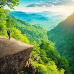 Obraz premium hiking in the mountains