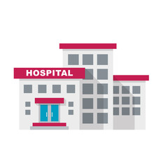 Hospital building in flat style