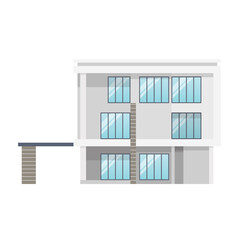 Modern house in flat style