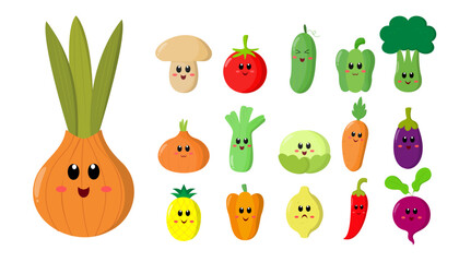 Fruits and vegetables character