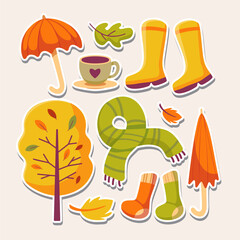 Autumn icons set