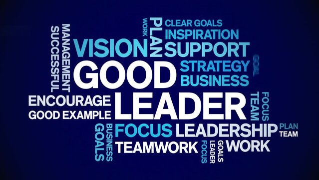 Good leader animated tag word cloud;text design animation kinetic typography seamless loop.