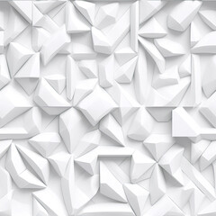 Naklejka na ściany i meble Abstract 3d white background, organic shapes seamless pattern texture.