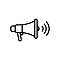 communication megaphone sign symbol vector