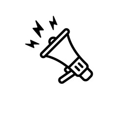 communication megaphone sign symbol vector