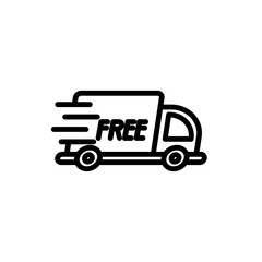 transportation delivery sign symbol vector