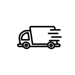 transportation delivery sign symbol vector