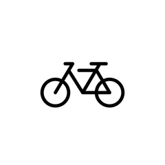 transportation bicycle sign symbol vector