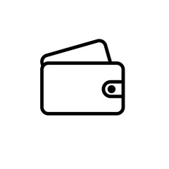 economy wallet sign symbol vector