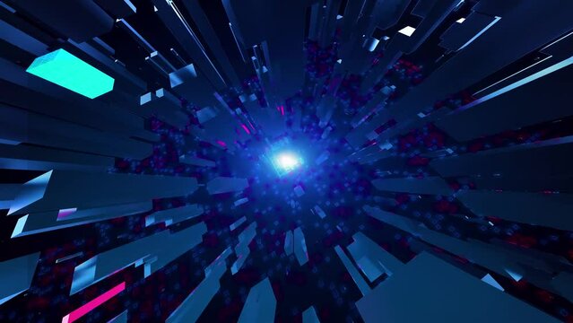 Blockchain in Real Estate with digital technology hitech concept