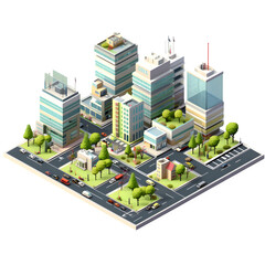 city of the city isomatic cityscape, city, building, illustration