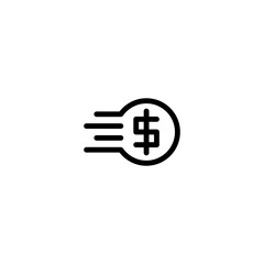 economy money transfer sign symbol vector