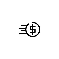 economy money transfer sign symbol vector