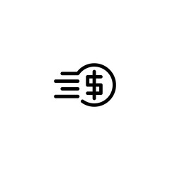 economy money transfer sign symbol vector