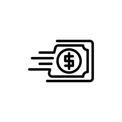 economy money transfer sign symbol vector