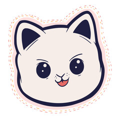 Cat cartoon illustration cute