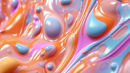Macro close-up of pastel slime texture, made with generative AI