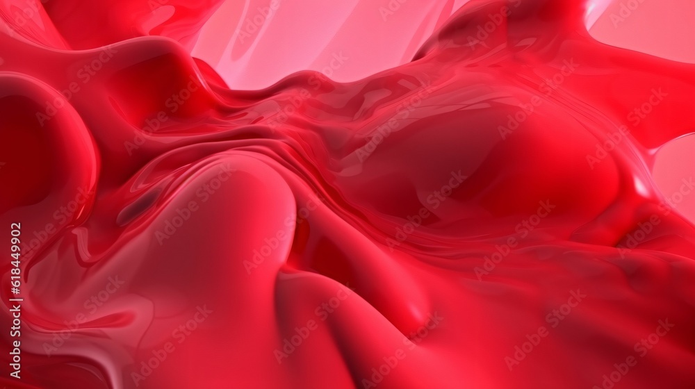 Wall mural ai-generated beautiful abstract and minimalistic red background