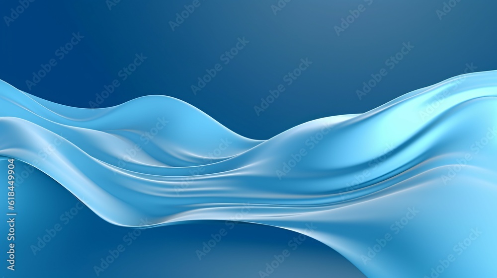 Canvas Prints ai-generated beautiful abstract and minimalistic blue background