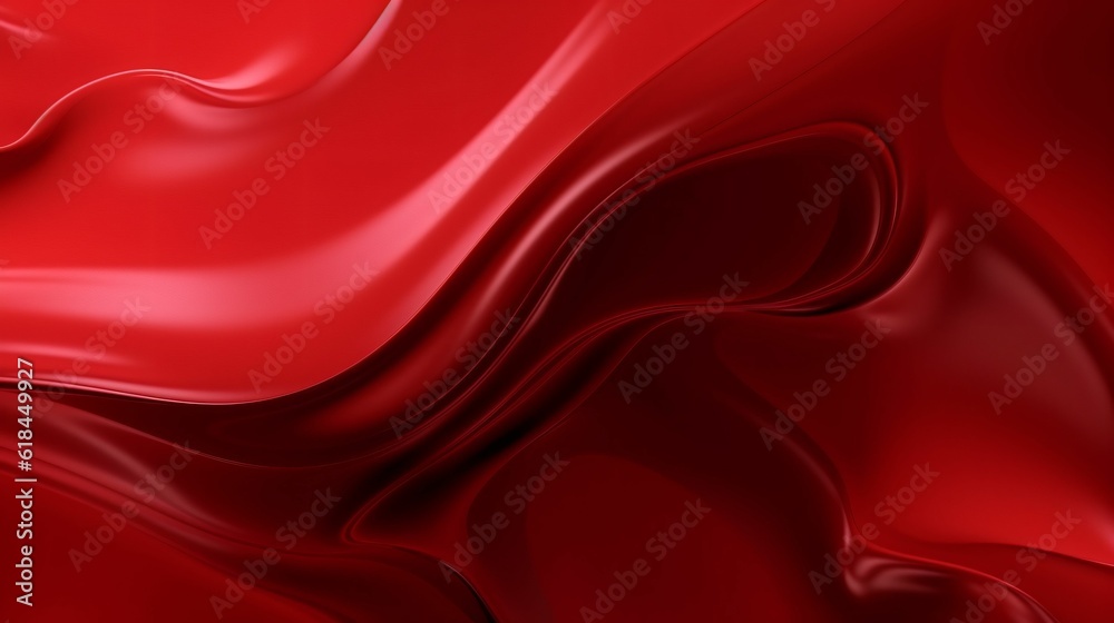 Wall mural ai-generated beautiful abstract and minimalistic red background