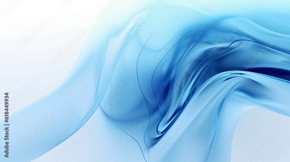Canvas Prints ai-generated beautiful abstract and minimalistic blue background