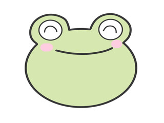 frog ,cartoon,cute icon ,vector, illustration,hand drawn