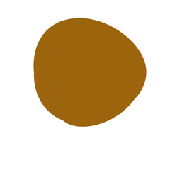 Abstract Brown Blob Shape