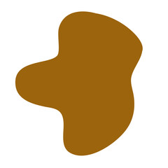 Abstract Brown Blob Shape
