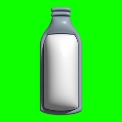 3D Bakery Ingredients Asset with a greenscreen background