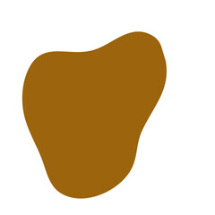 Abstract Brown Blob Shape