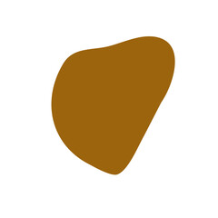 Abstract Brown Blob Shape