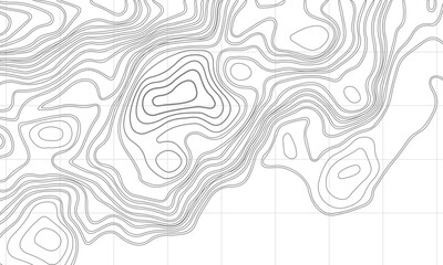 Topographic map. Geographic contour map background. Vector illustration.