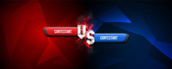 Versus background. Sport battle template. Vector illustration.