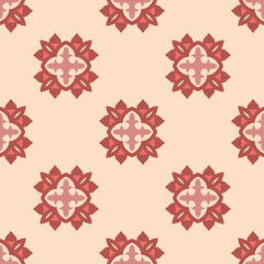 Classic Pattern Ornament. Seamless Geometric Pattern for Design, Wallpaper, Fashion Print, Trendy Decor, Home Textile, Retro Decor. Vector.	
