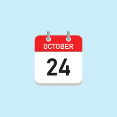 Fototapeta premium October 24 Concept Design. Vector Illustration.