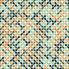 Green tone metaballs pattern. Abstract background.Vector illustration.