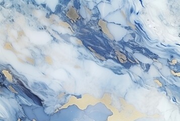 Obraz premium Blue white luxury marble background texture. generative ai
