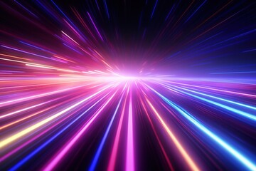 abstract futuristic background with pink blue glowing neon moving high speed wave lines and bokeh lights. Data transfer concept Fantastic wallpaper