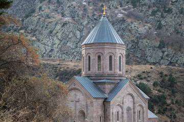 Georgian Church in the Caucasus Mountains - Georgia