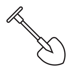 shovel icon vector
