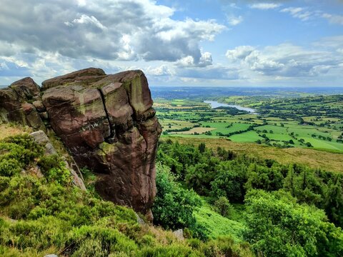 landscape with rocks and sky