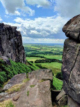 rocks and sky
