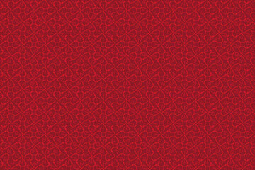Fototapeta premium Illustration, Abstract pattern of red line on red color background.