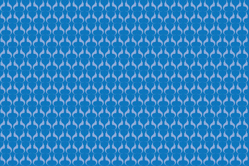 Fototapeta na wymiar Illustration, Abstract pattern of the face on blue color background.