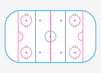 Hockey rink vector.Play hockey,eps 10