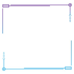 Obraz premium Text box with blue-violet frame on white background. Frame border, PNG text box. Vector illustration