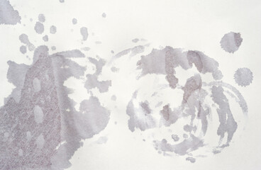 Paper texture with wet spots. Old paper with wet spots of water. Sheet of old paper with surface texture