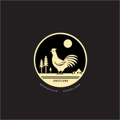 illustration of a chicken Logo