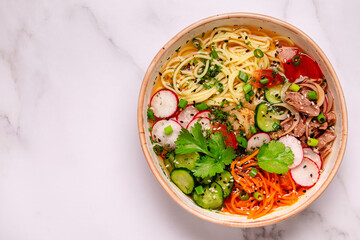 Korean Cold Noodle Soup