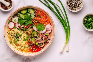 Korean Cold Noodle Soup